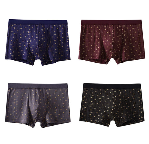 Bamboo Male Panties Sexy Underwear Men Cuecas Boxer New Fashion Boxer Shorts Mens Underware 4pcs/lot Free Shipping